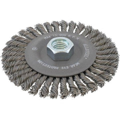 WALTER Surface Technologies - 5" OD, 5/8-11 Arbor Hole, Stringer Bead Steel Wheel Brush - Strong Tooling