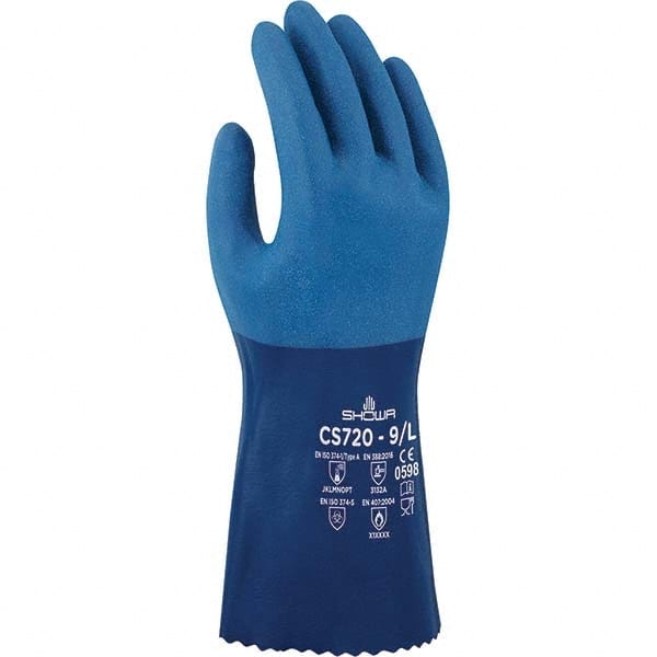 SHOWA - Chemical Resistant Gloves Material: Nitrile Size: Large - Strong Tooling