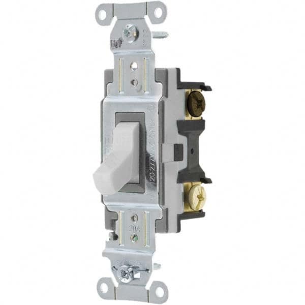 Bryant Electric - Wall & Dimmer Light Switches Switch Type: Three Way Switch Operation: Toggle - Strong Tooling