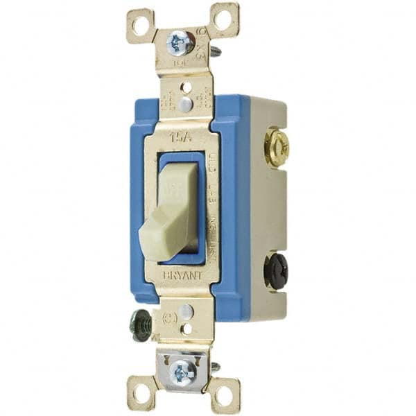 Bryant Electric - Wall & Dimmer Light Switches Switch Type: Three Way Switch Operation: Toggle - Strong Tooling