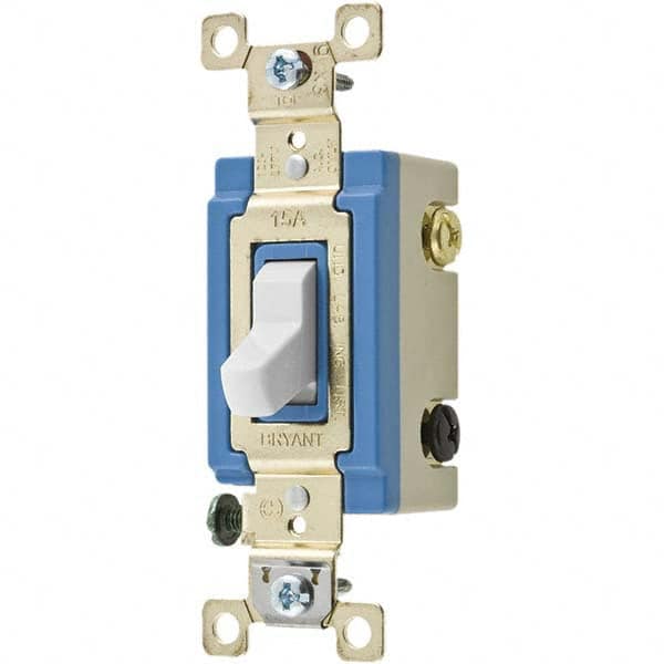 Bryant Electric - Wall & Dimmer Light Switches Switch Type: Three Way Switch Operation: Toggle - Strong Tooling