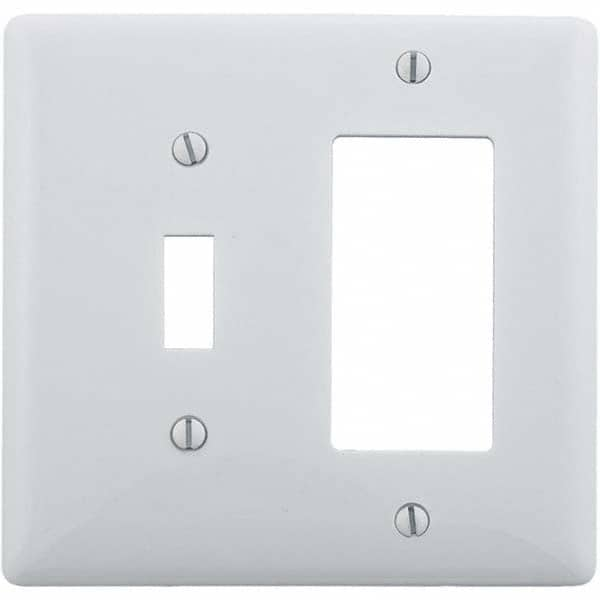 Bryant Electric - Wall Plates Wall Plate Type: Combination Wall Plates Color: White - Strong Tooling