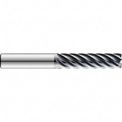 SGS - 3/8", 1-1/8" LOC, 3/8" Shank Diam, 3-1/4" OAL, 7 Flute Solid Carbide Square End Mill - Strong Tooling