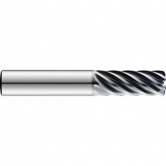 SGS - 3/8", 1-1/8" LOC, 3/8" Shank Diam, 3-1/4" OAL, 7 Flute Solid Carbide Square End Mill - Strong Tooling