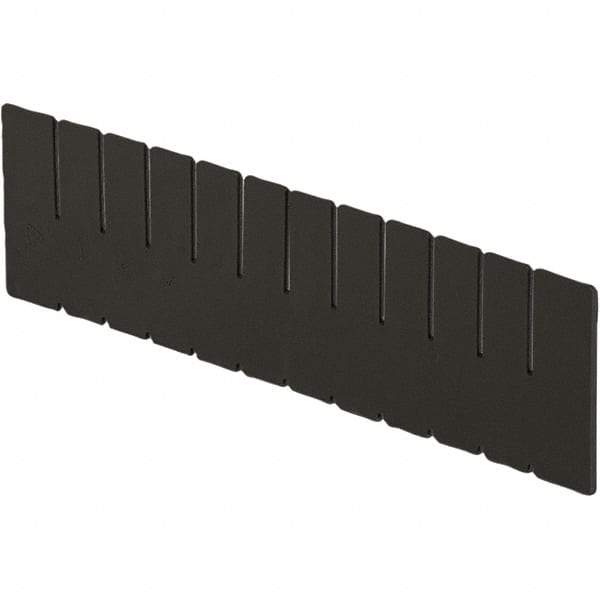 LEWISBins+ - 15" High, Black Bin Divider - Use with DC3060, Short Side Measures 5.4" Tall - Strong Tooling