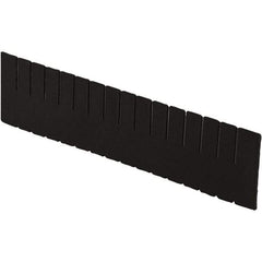 LEWISBins+ - 20-1/4" High, Black Bin Divider - Use with DC2260, Long Side Measures 5.4" Tall - Strong Tooling