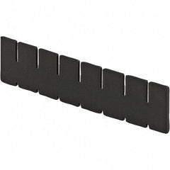 LEWISBins+ - 4-3/8" High, Black Bin Divider - Use with DC2050, Short Side Measures 4.4" Tall - Strong Tooling