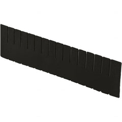 LEWISBins+ - 20-1/4" High, Black Bin Divider - Use with DC3080, Long Side Measures 7.4" Tall - Strong Tooling