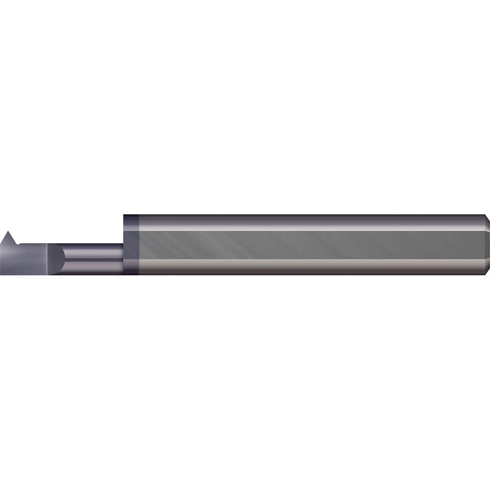 Micro 100 - Single Point Threading Tools; Thread Type: Internal ; Material: Solid Carbide ; Profile Angle: 60 ; Threading Diameter (Decimal Inch): 0.4900 ; Cutting Depth (Decimal Inch): 1.5000 ; Maximum Threads Per Inch: 24 - Exact Industrial Supply