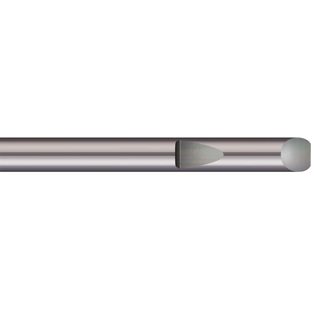 Micro 100 - Tool Bit Blanks; Material: Solid Carbide ; End Shape: Round ; Width/Diameter (Inch): 1/4 ; Overall Length (Inch): 2-1/2 - Exact Industrial Supply