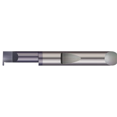 Grooving Tool: Full Radius Solid Carbide, 3/8″ Shank Dia, 0.039″ Groove Width