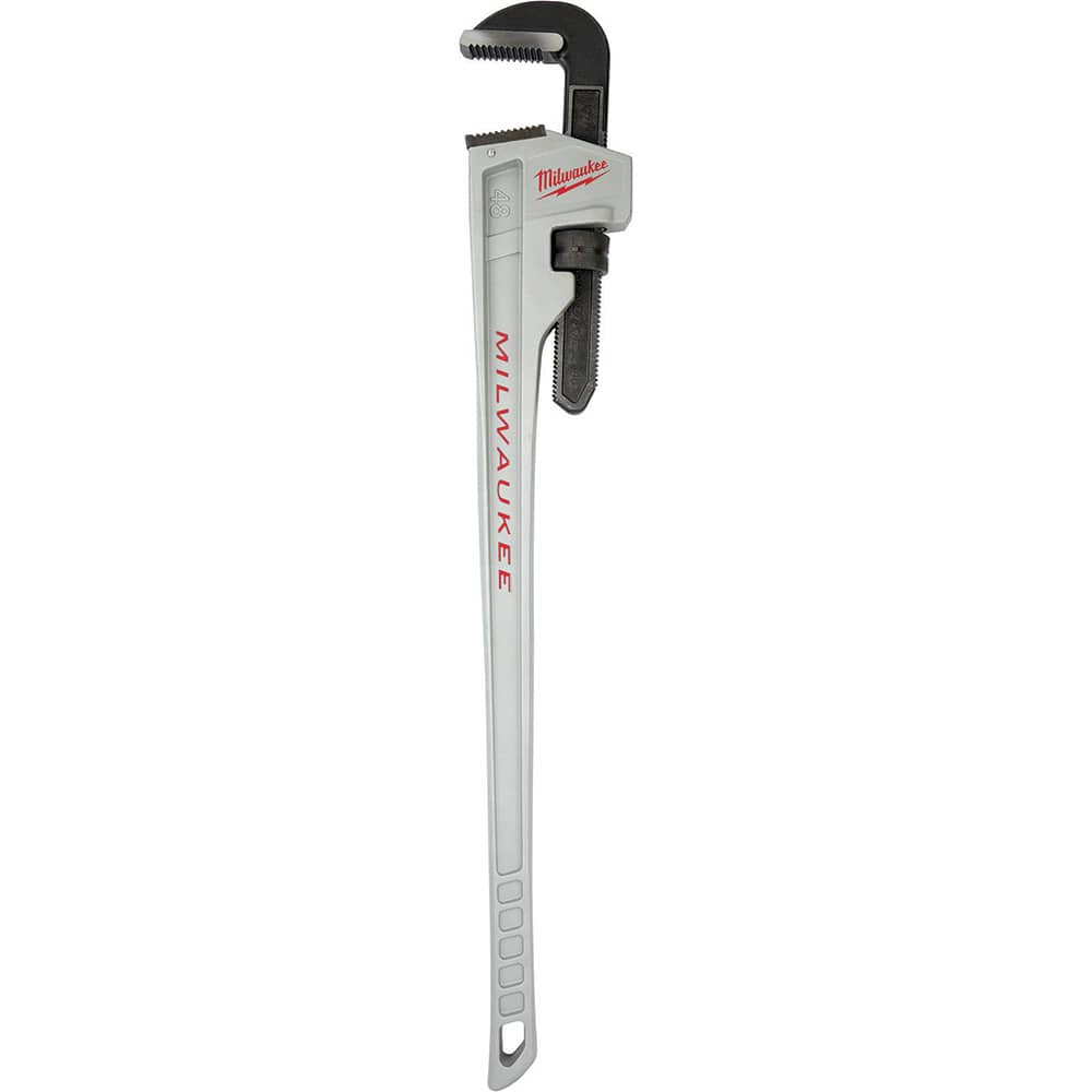 Milwaukee Tool - Pipe Wrenches; Type: Pipe Wrench ; Maximum Pipe Capacity (Inch): 6 ; Overall Length (Inch): 48 ; Material: Aluminum ; Additional Information: Ergonomic Handle Design That Helps Prevent Fatigue And Slip ; Finish/Coating: Black - Exact Industrial Supply