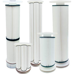 Hayward - Cartridge Filters; Style: Pleated ; Length (Inch): 16 ; Length (Decimal Inch): 16.0000 ; Outside Diameter (Decimal Inch): 7.0000 ; Outside Diameter (Inch): 7 ; Micron Rating: 5 - Exact Industrial Supply