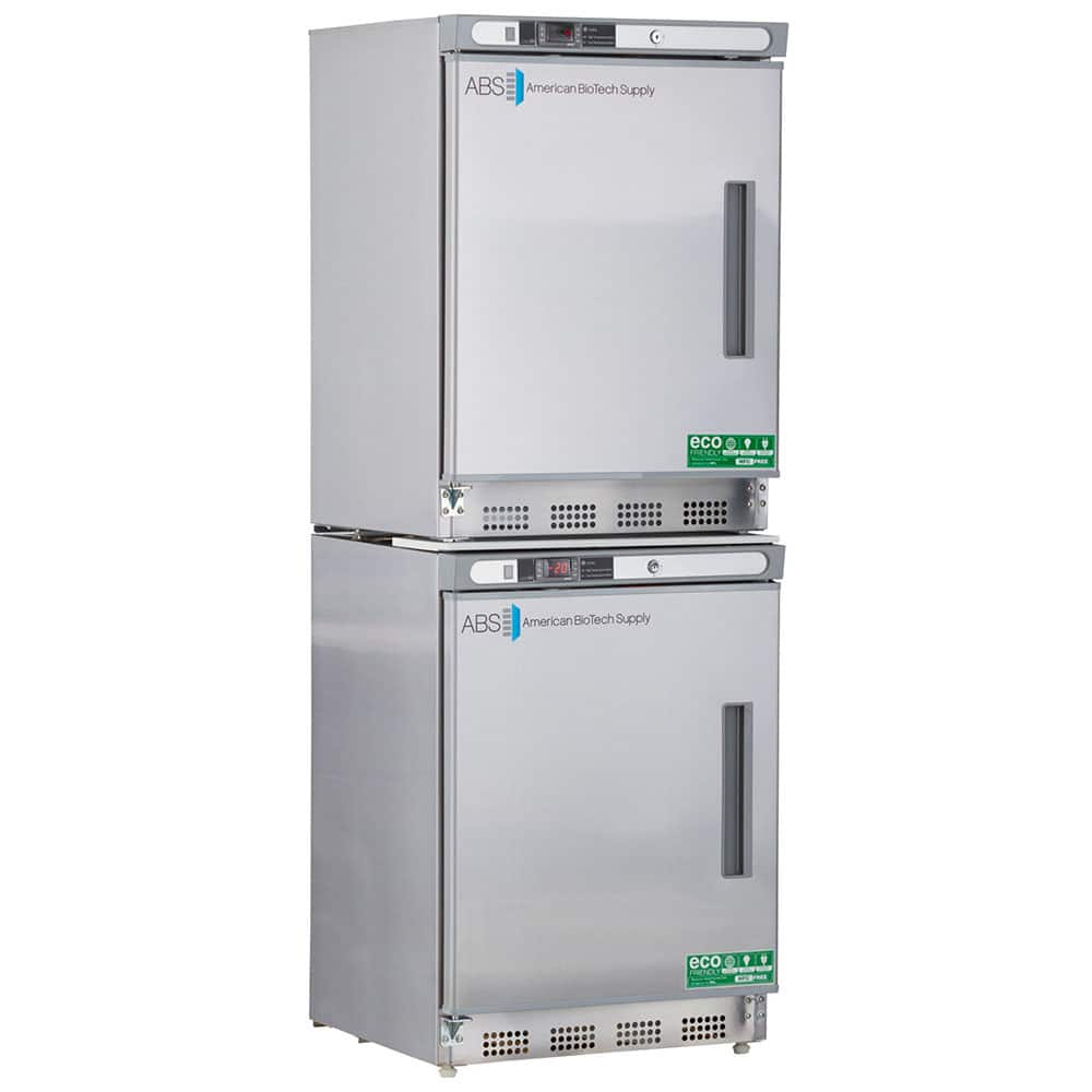 American BioTech Supply - Laboratory Refrigerators and Freezers; Type: Refrigerator & Freezer Combination ; Volume Capacity: 9 Cu. Ft. ; Minimum Temperature (C): -15.00 ; Maximum Temperature (C): 10.00 ; Width (Inch): 23-3/4 ; Depth (Inch): 24-1/2 - Exact Industrial Supply