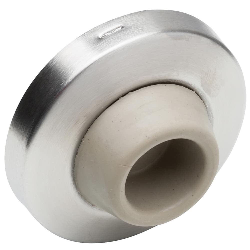 IVES - Stops; Type: Wall Bumper Stop ; Finish/Coating: Satin Nickel ; Projection: 1 (Inch); Mount Type: Wall - Exact Industrial Supply