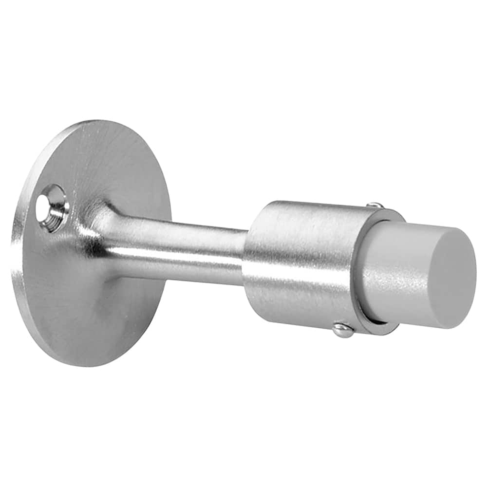 Rockwood - Stops; Type: Door Stop ; Finish/Coating: Satin Chrome ; Projection: 3-3/4 (Inch); Mount Type: Door - Exact Industrial Supply