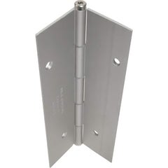 Yale - Continuous Hinges; Overall Length (Inch): 79-3/16 ; Thickness (Decimal Inch): 1.0000 ; Pin Diameter: 0.1870 (Decimal Inch); Knuckle: 2 ; Finish/Coating: Satin Stainless Steel - Exact Industrial Supply