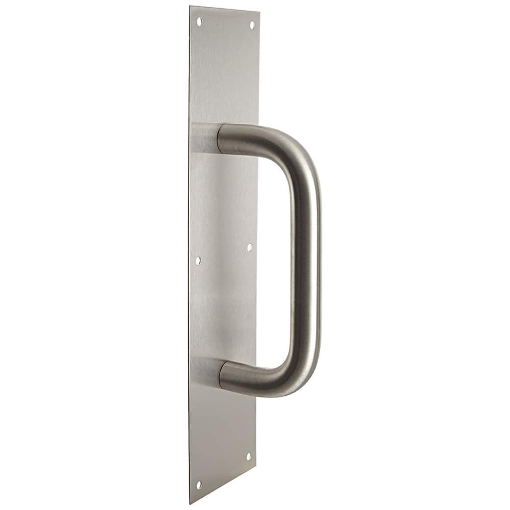 Rockwood - Door Pulls; Overall Length (Inch): 16 ; Finish/Coating: Satin Stainless Steel ; Grip Length: 4 (Inch) - Exact Industrial Supply