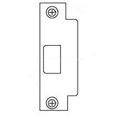 Yale - Strikes; Type: Curved Lip Strike ; Length (Inch): 5 ; Width (Inch): 5 ; Material: Brass ; Finish/Coating: Satin Chrome - Exact Industrial Supply