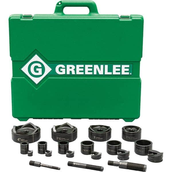 Greenlee - Punch & Driver Kits Tool Type: Knockout Set Punch Shape: Round - Strong Tooling