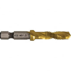 Greenlee - Combination Drill & Tap Sets Minimum Thread Size (mm): M8x1.25 Maximum Thread Size (mm): M8x1.25 - Strong Tooling