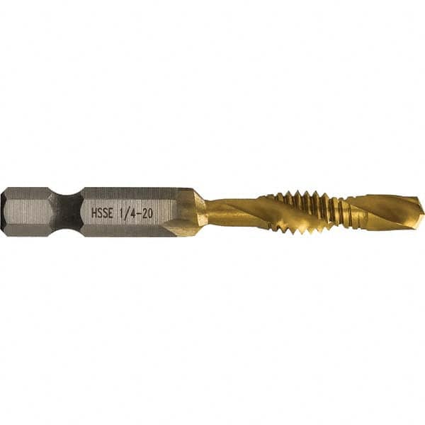 Greenlee - Combination Drill & Tap Sets Minimum Thread Size (Inch): 1/4-20 Maximum Thread Size (mm): M6x1.00 - Strong Tooling