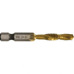 Greenlee - Combination Drill & Tap Sets Minimum Thread Size (Inch): 1/4-20 Maximum Thread Size (mm): M6x1.00 - Strong Tooling