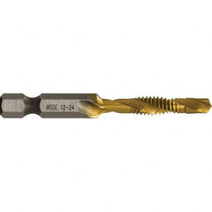 Greenlee - Combination Drill & Tap Sets Minimum Thread Size (Inch): #12-24 Maximum Thread Size (mm): M6x1.00 - Strong Tooling