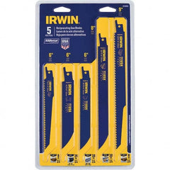 Irwin - Reciprocating Saw Blade Sets Blade Material: Bi-Metal Minimum Blade Length (Inch): 6 - Strong Tooling