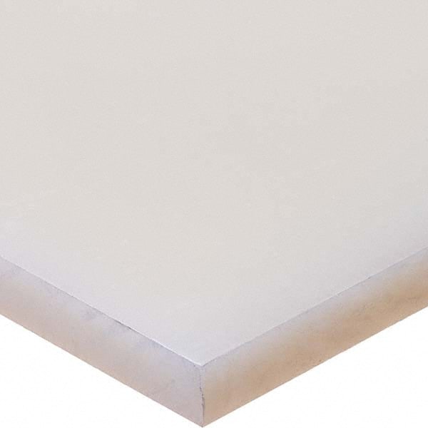 USA Sealing - 1' x 4" x 1/4" Semi-Clear White Polypropylene Rectangular Bar - Strong Tooling