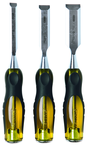 STANLEY® FATMAX® 3 Piece Short Blade Wood Chisel Set - Strong Tooling