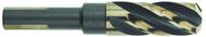 3/4" Dia. - 1-7/8 Flute Length - 4-5/16" OAL - 1/2 3-Flat Shank-HSS-118° Point Angle-Black & Gold-Series 1458 - Reduced Shank Core Drill; - Strong Tooling