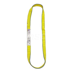 Endless Sling: 2″ Wide, 6' Long, 12,200 lb Vertical, 9,800 lb Choker, 24,400 lb Basket, Polyester Yellow