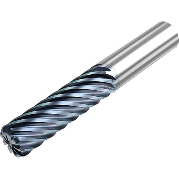 Niagara Cutter - 3/4" Diam 9 Flute Solid Carbide 0.12" Corner Radius End Mill - Strong Tooling