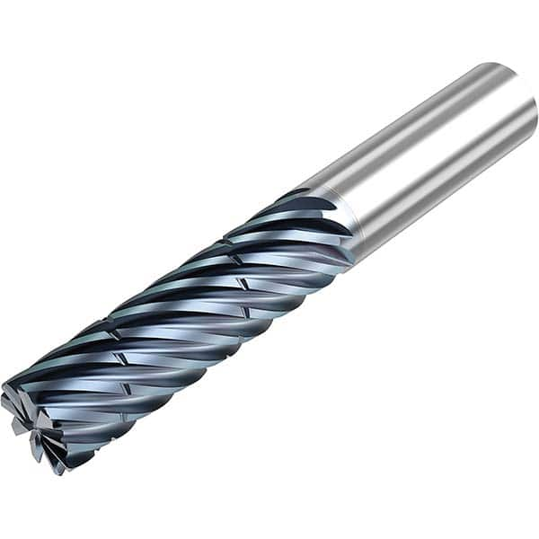 Niagara Cutter - 5/8" Diam 9 Flute Solid Carbide 0.03" Corner Radius End Mill - Strong Tooling