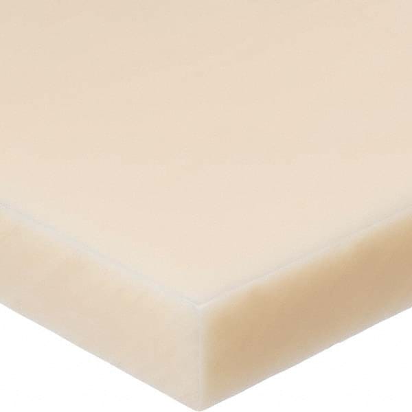 USA Sealing - 1' x 2" x 3/8" Off-White Nylon 6/6 Rectangular Bar - Strong Tooling