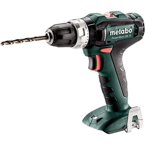 Metabo - 12 Volt 3/8" Keyless Chuck Cordless Hammer Drill - 0 to 21,000 BPM, 0 to 360 & 1,400 RPM, Reversible - Strong Tooling