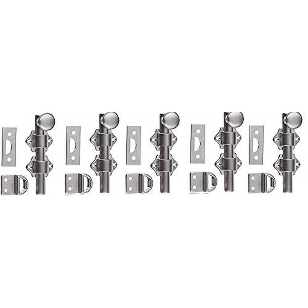 Rockwood - Slide Bolts; Length (Inch): 3 ; Width (Inch): 2 ; Finish/Coating: Satin Chrome - Exact Industrial Supply