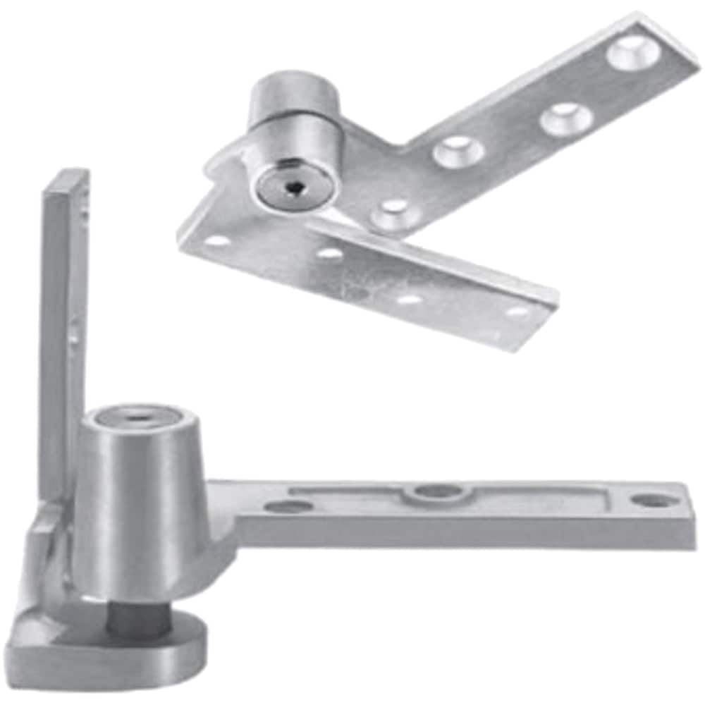 Rixson - Pivot Hinges; Finish/Coating: Oil Rubbed Bronze ; Material: Brass ; Type: Offset Regular Jamb Attached Pivot ; Hand: Right Hand ; Leaf Height: 4-1/4 (Inch); Length (Inch): 5-1/2 - Exact Industrial Supply