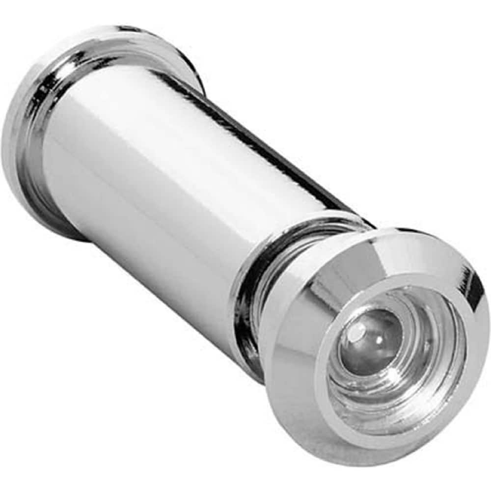 Yale - Viewers/Peepholes; Viewing: 190 deg. Door Viewer ; Style: Door Viewer ; Material: Brass ; Finish/Coating: Bright Chrome ; UL Rated: Yes - Exact Industrial Supply