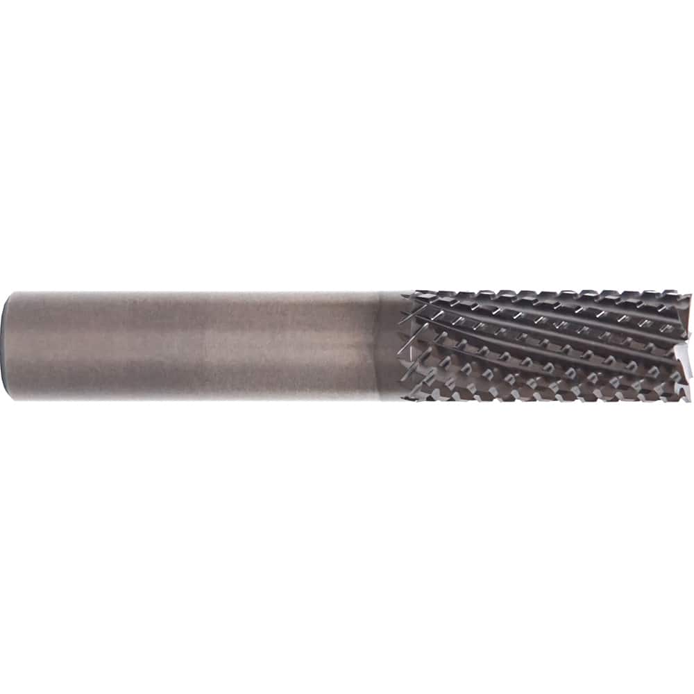 M.A. Ford - 3/8" Diam, 1-1/8" LOC, 3/8" Shank Diam, 12-Flute Burr-End Diamond-Pattern Router Bit - Exact Industrial Supply