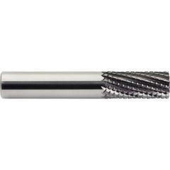 M.A. Ford - 0.315" Diam, 25mm LOC, 0.315" Shank Diam, 8-Flute Fishtail Point Diamond-Pattern Router Bit - Exact Industrial Supply