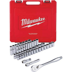 Milwaukee Tool - Socket Sets Measurement Type: Inch/Metric Drive Size: 1/2 - Strong Tooling