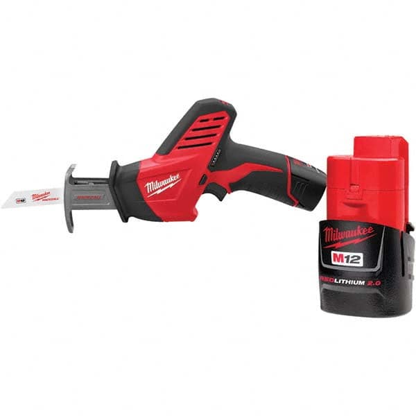 Cordless Reciprocating Saw: 12V, 0 to 3,000 SPM 1 M12 Lithium-ion Battery