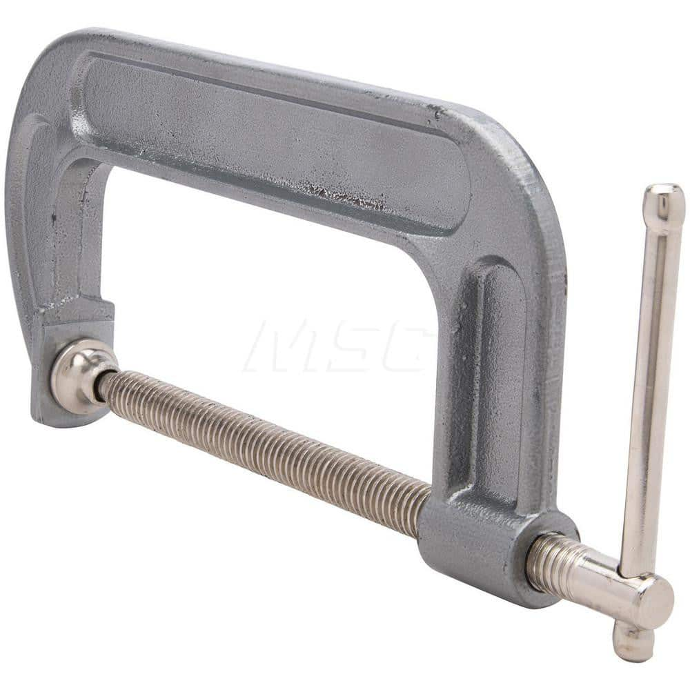 C-Clamp: 4″ Max Opening, Forged Steel Deep Throat