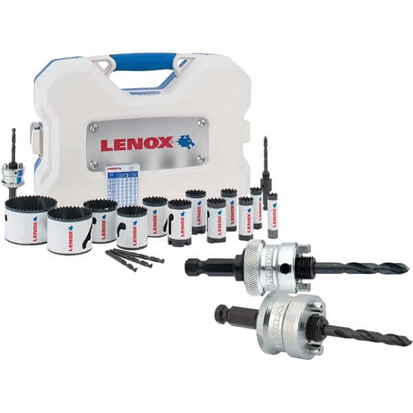 Lenox - Hole Saw Kits Minimum Saw Diameter (Inch): 5/8 Maximum Saw Diameter (Inch): 3 - Strong Tooling