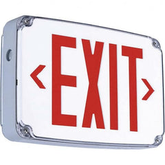 Hubbell Lighting - Illuminated Exit Signs Number of Faces: 1 Letter Color: Red - Strong Tooling