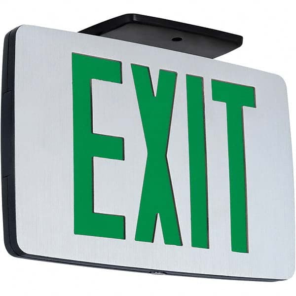 Hubbell Lighting - Illuminated Exit Signs Number of Faces: 2 Letter Color: Green - Strong Tooling