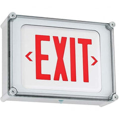 Hubbell Lighting - Illuminated Exit Signs Number of Faces: 1 Letter Color: Red - Strong Tooling