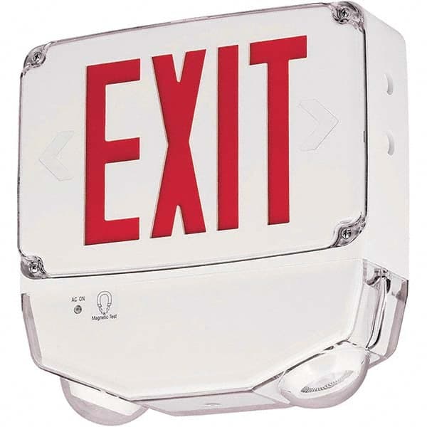 Hubbell Lighting - Illuminated Exit Signs Number of Faces: 1 Letter Color: Red - Strong Tooling